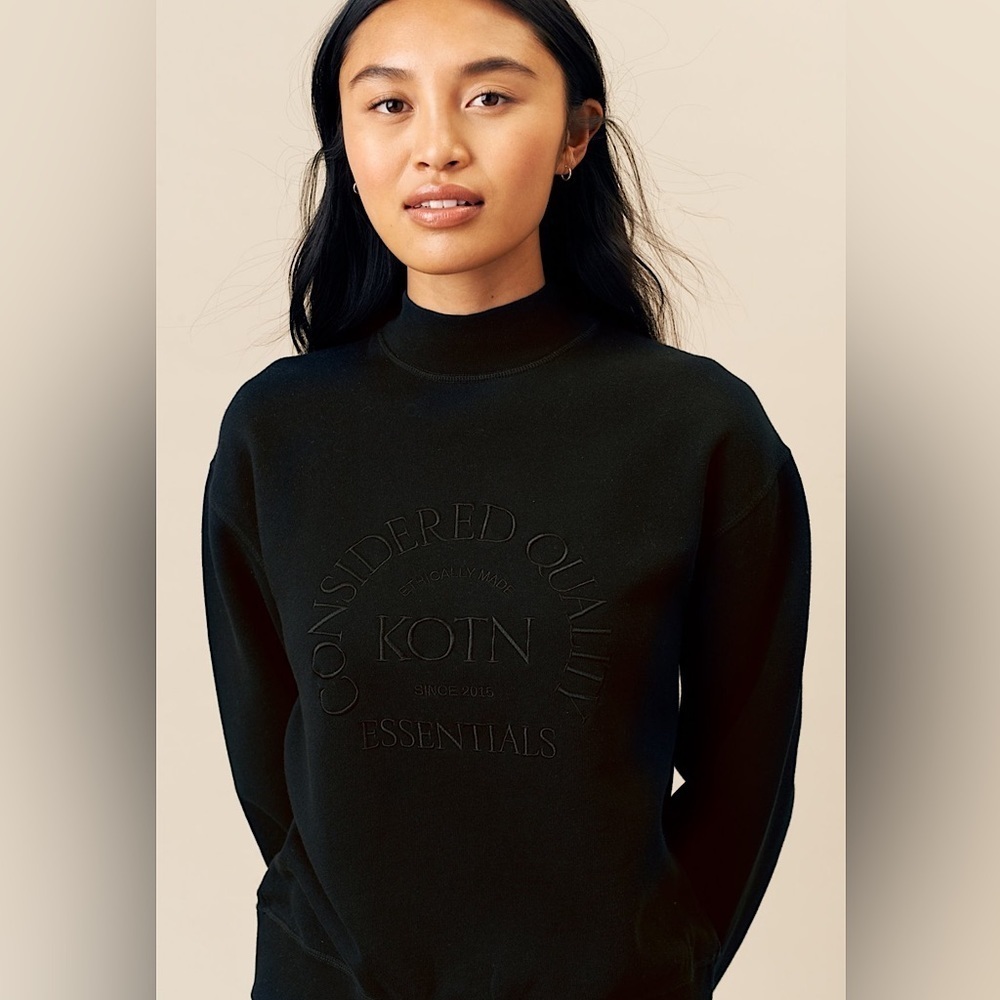 KOTN ANNIVERSARY MOCK NECK SWEATSHIRT